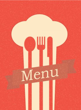 Restoran menüsü eski poster