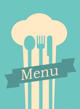 Restoran menüsü eski poster