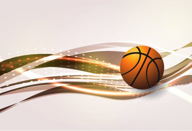 Basketbol reklam afişi. vektör çizim
