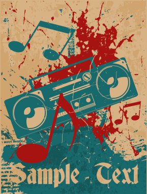 müzik arka plan. kaset kaydedici