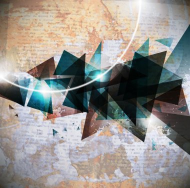 Soyut koyu renk tasarım konsepti. Vektör illüstrasyonu