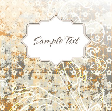 vektör vintage hurda kartı