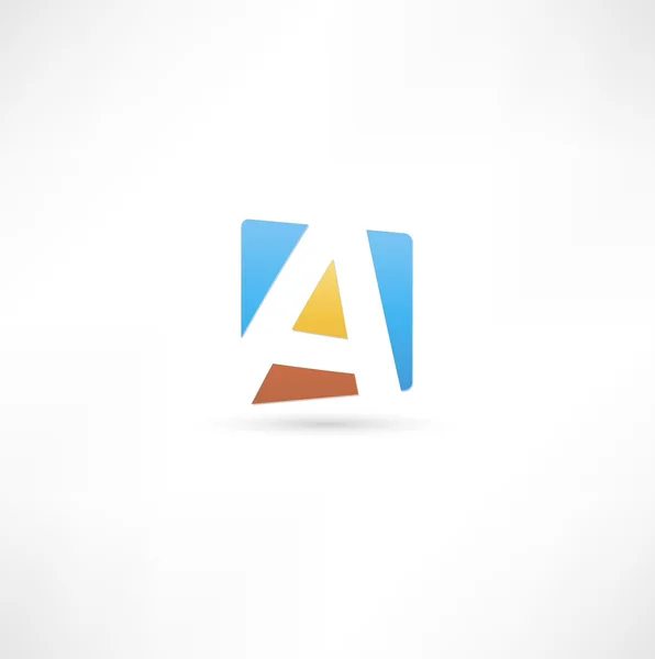 Icône abstraite basée sur la lettre — Image vectorielle