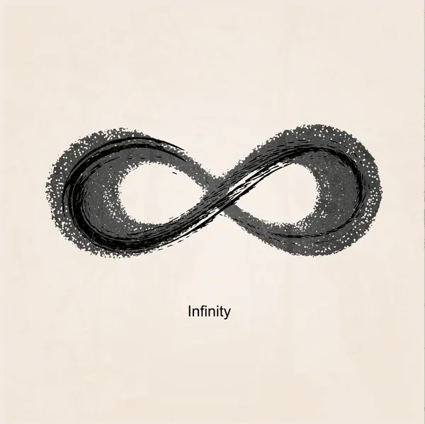 Símbolo infinito. Vector . — Vector de stock