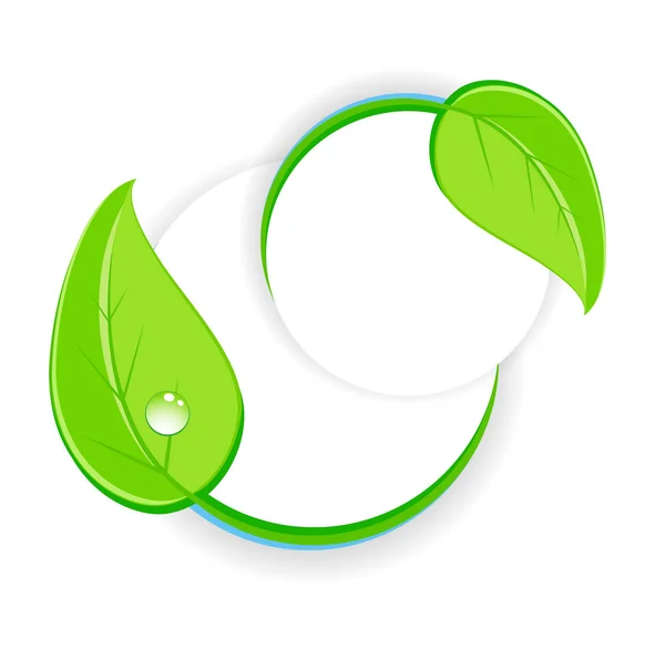 Symbole design vert — Image vectorielle