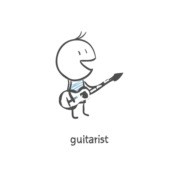 Guitarrista — Vector de stock