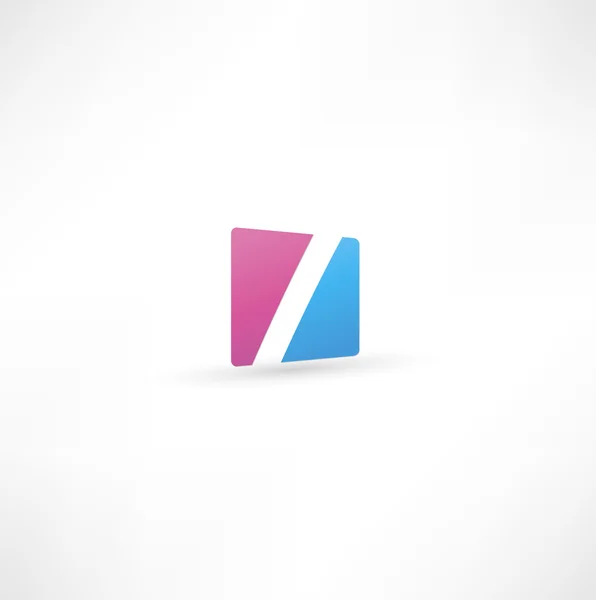 Icône abstraite basée sur la lettre — Image vectorielle