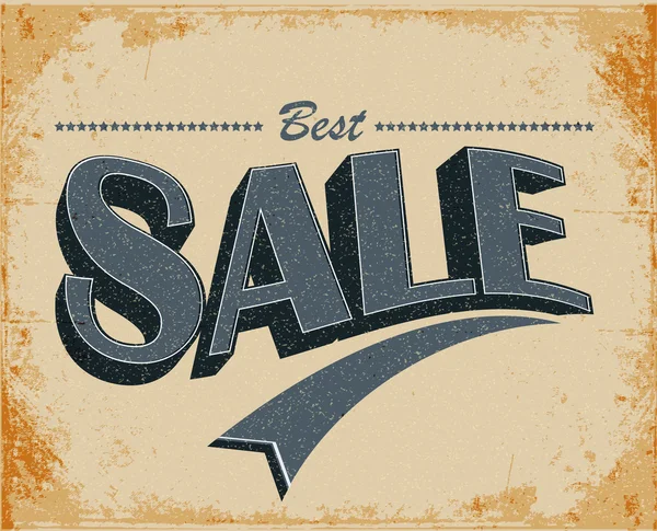 Sale Vintage Poster Vector — Stock Vector