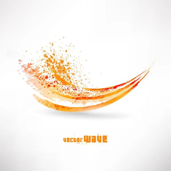 Abstract oranje Golf — Stockvector