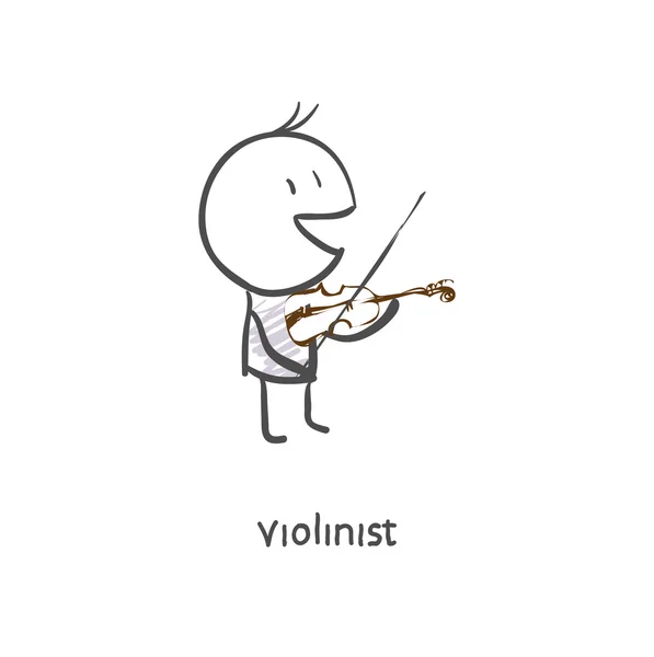 Violinista — Archivo Imágenes Vectoriales