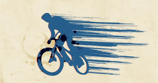 Syklist – stockvektor