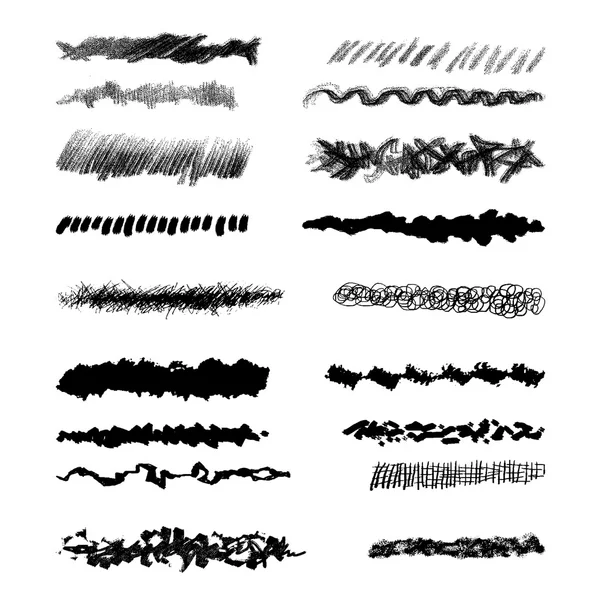 Brush-blot, grunge design elements — Stock Vector