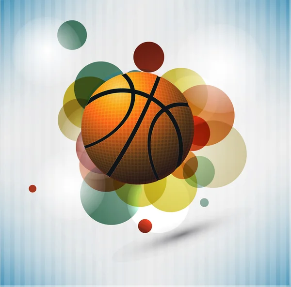 Basketball Advertising poster. Vector illustration — Stock Vector