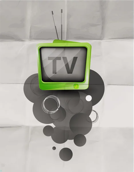 Fondo retro TV — Vector de stock