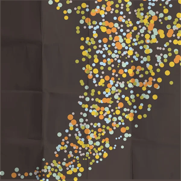 Confettis sur fond de papier — Image vectorielle