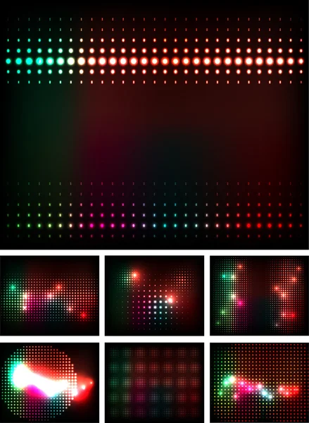 Vector disco lights — Stock Vector