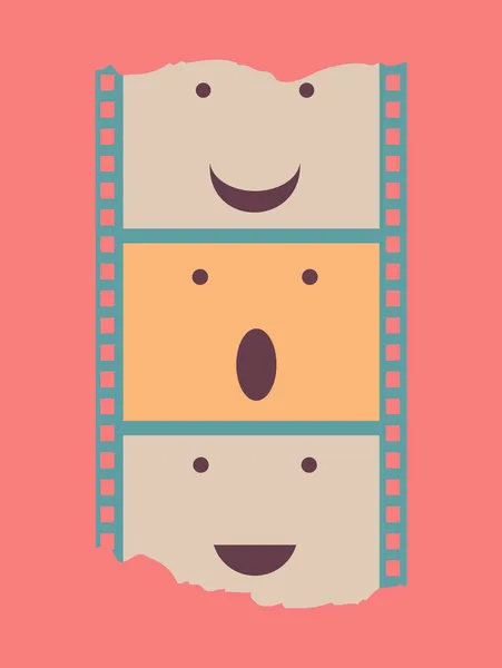 Filmový pás plakát — Stockový vektor