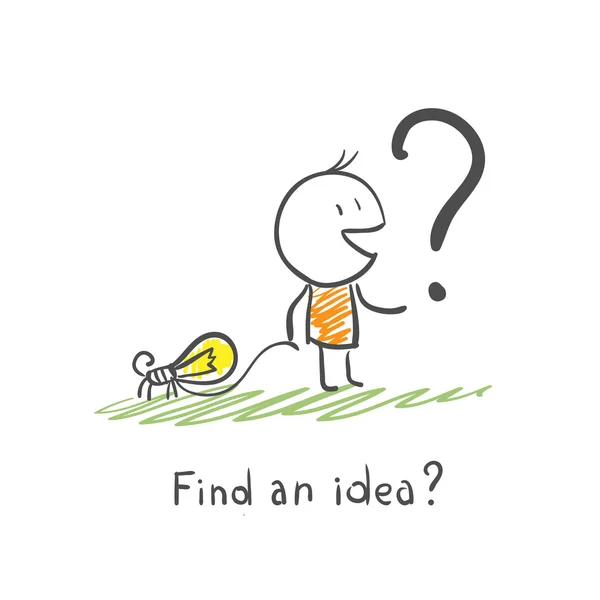 Hledat nápady? — Stockový vektor