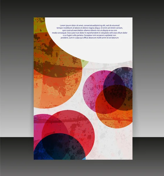 Flyer or cover design. Folder design content background. editabl — Stock Vector