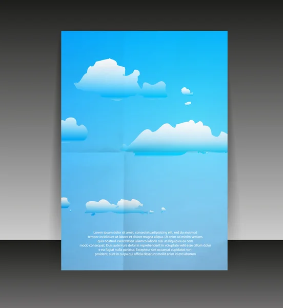 Flyer or cover design. Folder design content background. editabl — Stock Vector
