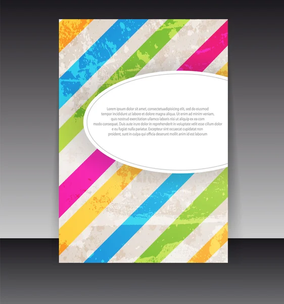 Flyer oder Cover-Design. Ordner Design Inhalt Hintergrund. editierbar — Stockvektor