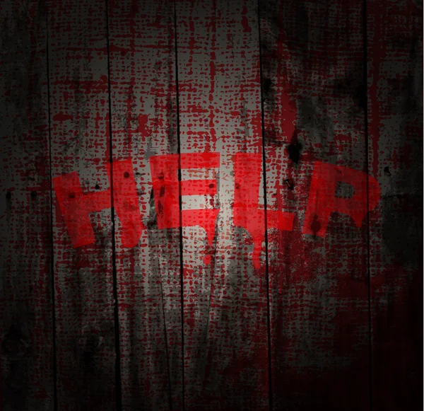 Help horrorfilm achtergrond — Stockvector