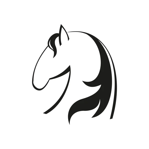 Cheval symbole vecteur — Image vectorielle