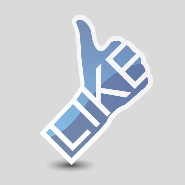 Like symbol. Thumb Up. — Stock Vector