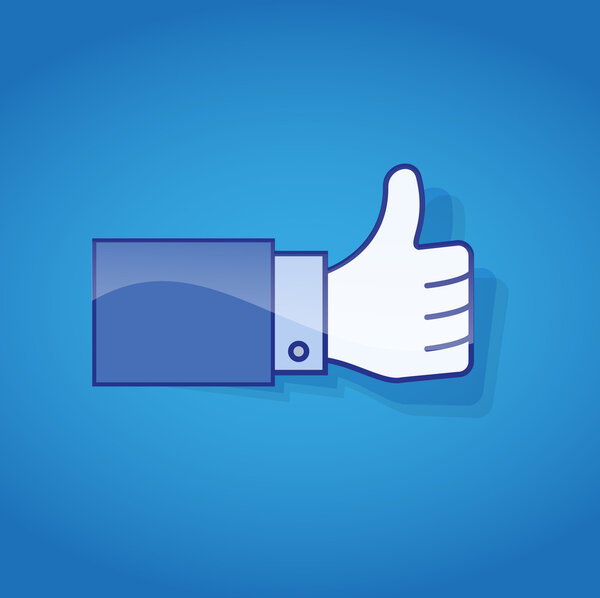 Thumb Up. Social media and network concept.