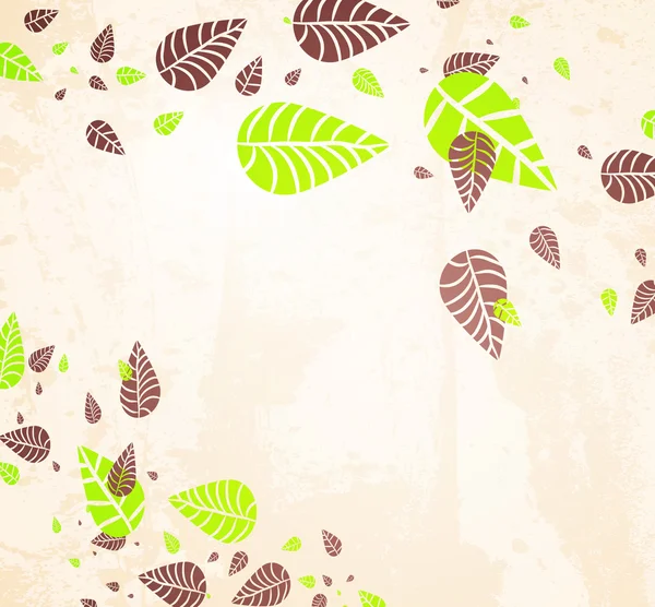 Autumn Background-Autumn Leaves fall for your design — стоковый вектор