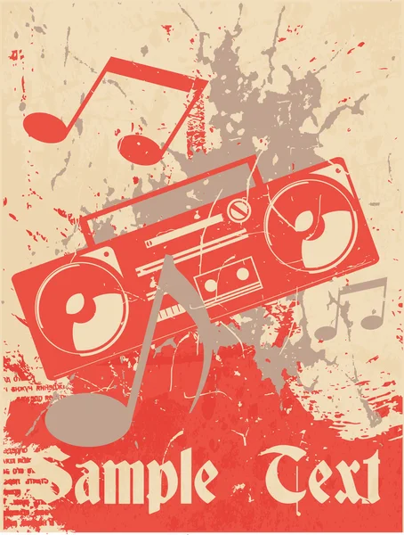 müzik arka plan. kaset kaydedici