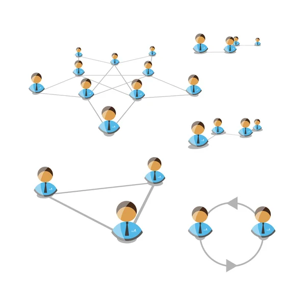 Network concept. Vector illustration. — Stock Vector