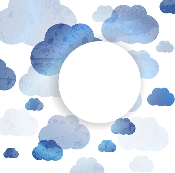 Himmel und Wolke, Vektorillustration abstrakter Hintergrund. — Stockvektor