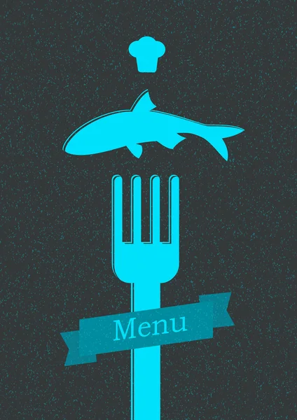 Restaurante menú cartel — Vector de stock