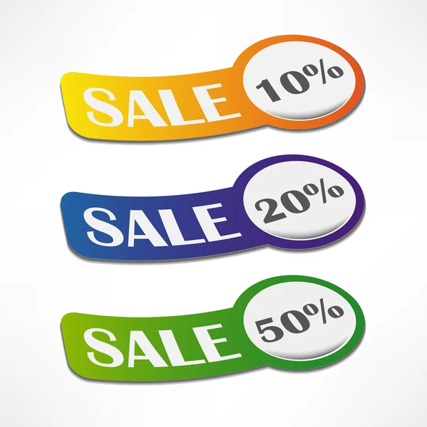 Sale stickers set — Stock Vector