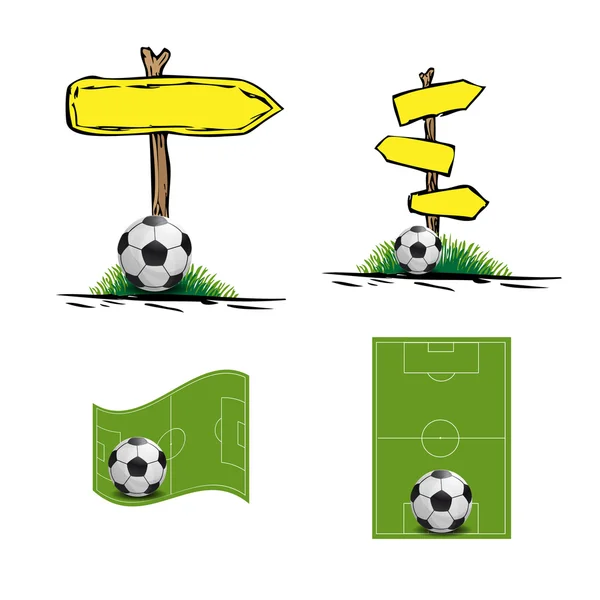 Soccer design element — Stock Vector