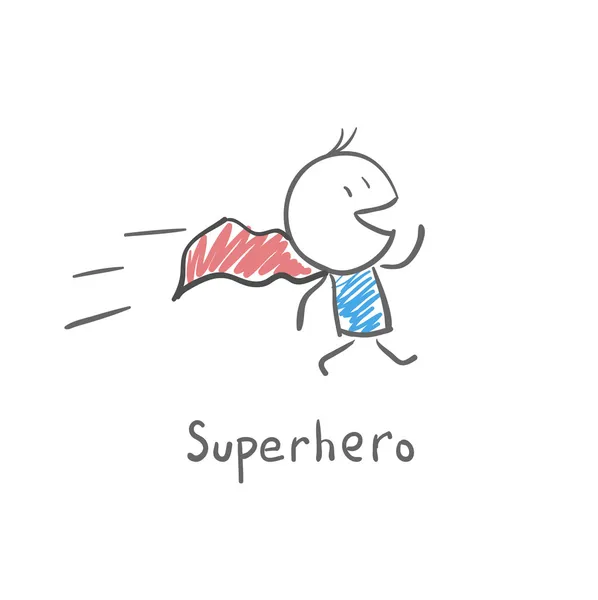 Superheld — Stockvektor