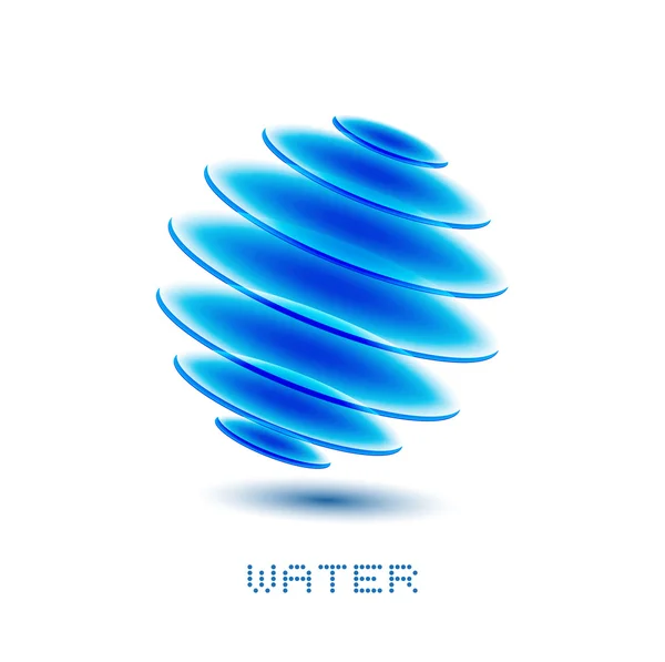 Símbolo agua — Vector de stock