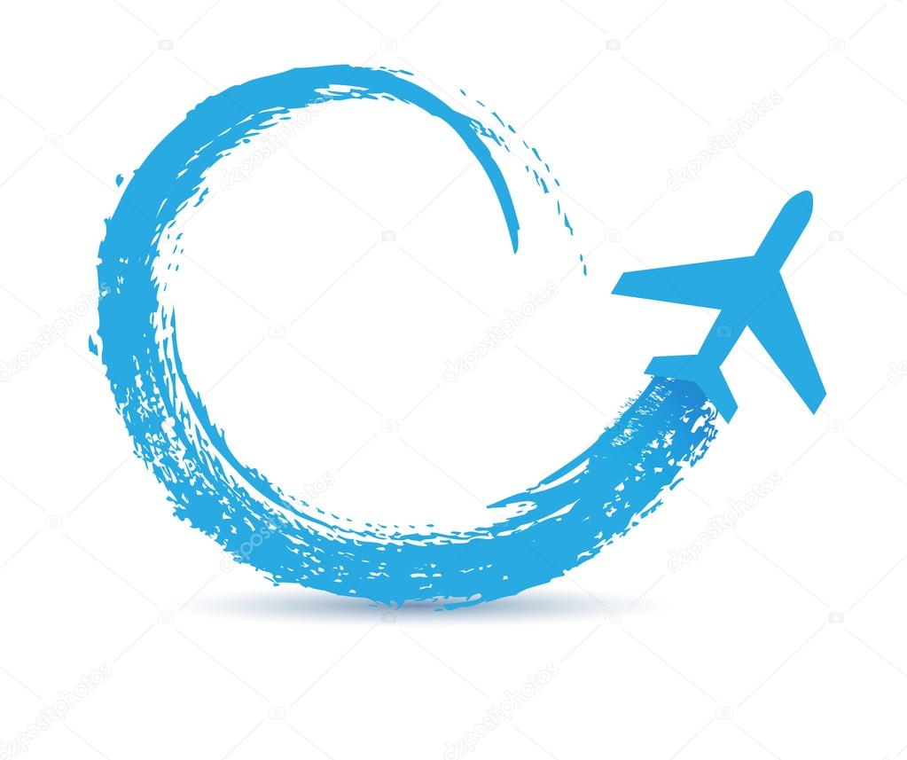 civil airplanes paths icon
