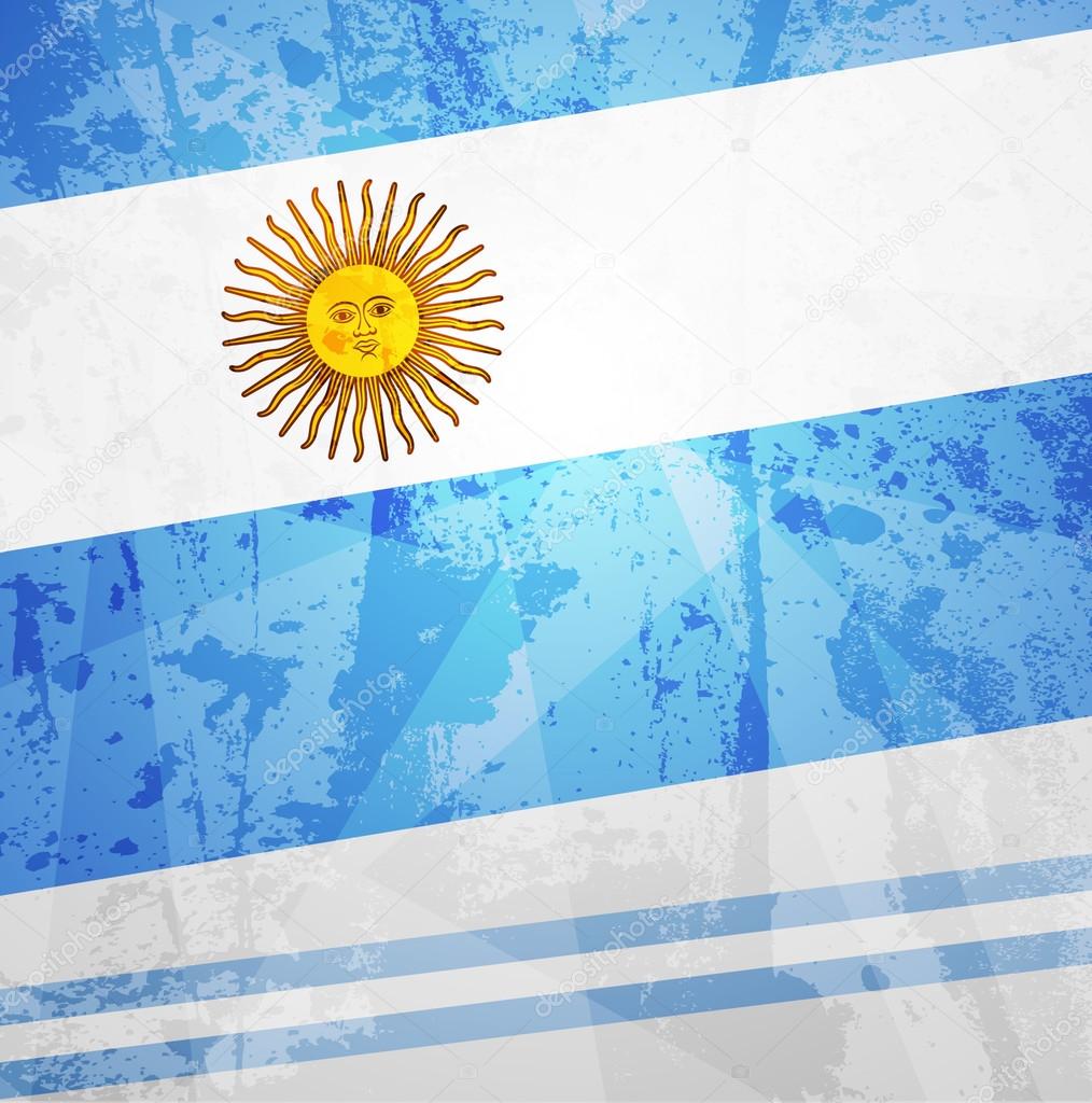 Retro paper background. flag of Argentina