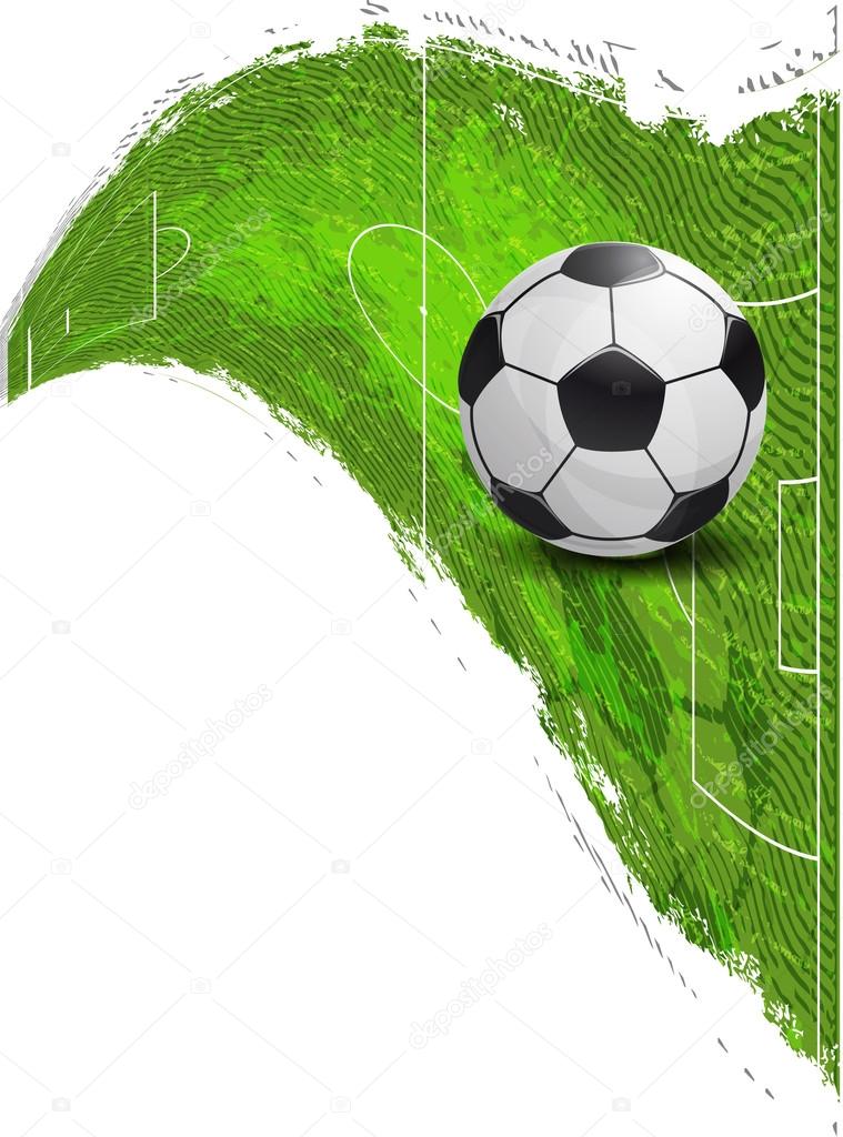 Ballon de football sur le terrain de football Vecteur par ©file404 13677351