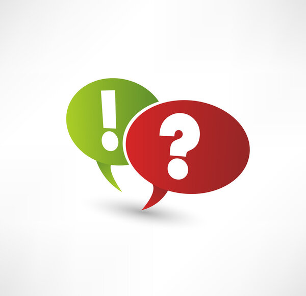 Знак вопроса и восклицательный знак
