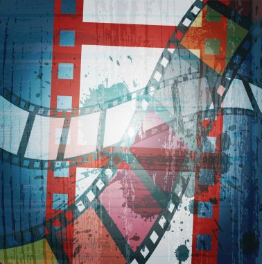 antika arka plan film alev ile