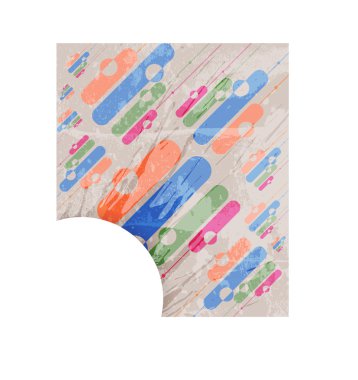 Retro modern abstraction in color. Abstract Background