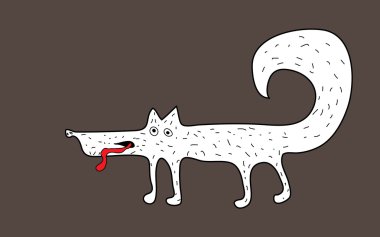 Beyaz tilki, dilini şaşırıp kalmış.