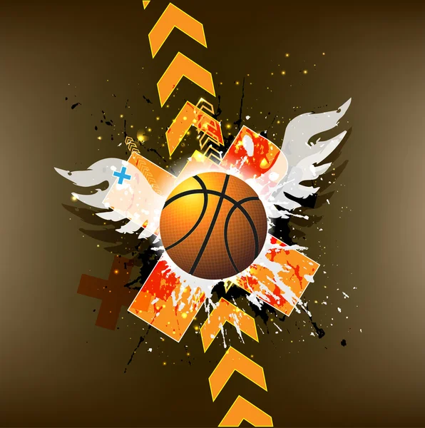 Basketball-Werbeplakat. — Stockfoto