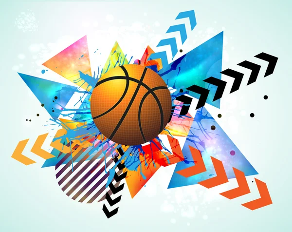 Basketball advertising poster. — Stock Photo, Image