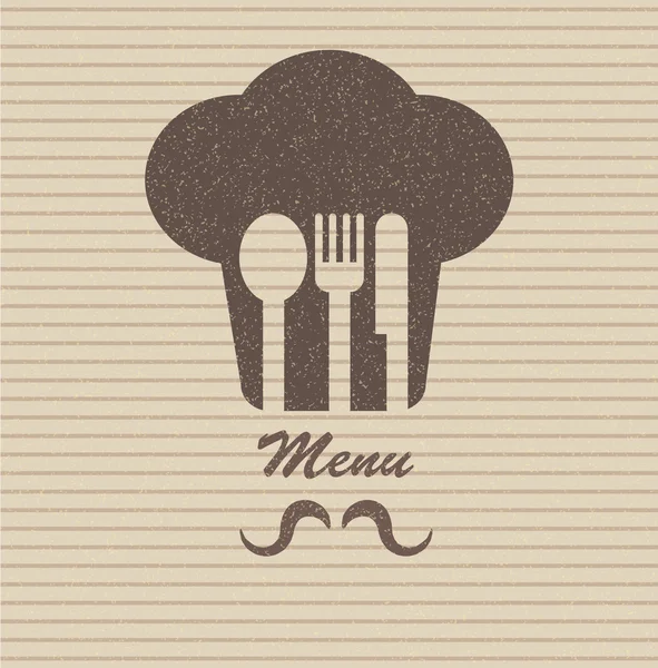 Menu restauracji plakat retro — Zdjęcie stockowe