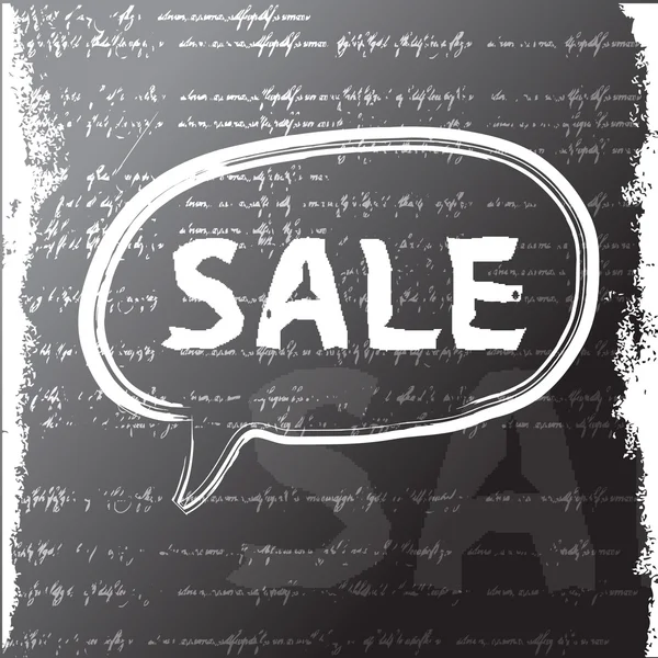 Word sale written with a chalk. grunge background. Raster version — Stock Photo, Image