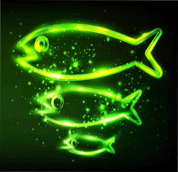 Eko balık sembol — Stok fotoğraf